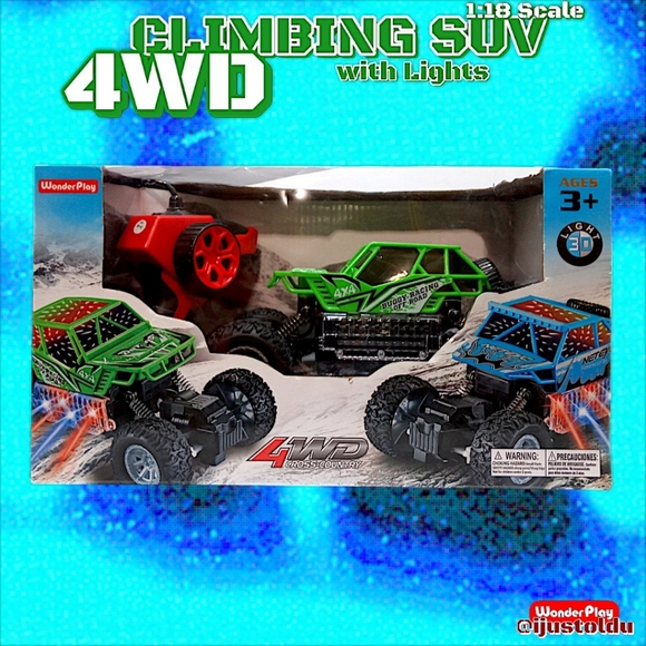 Wonder Play Remote Controlled Climbing SUV with 4WD & 3D Lights | Rechargeable - Picture 8 of 17